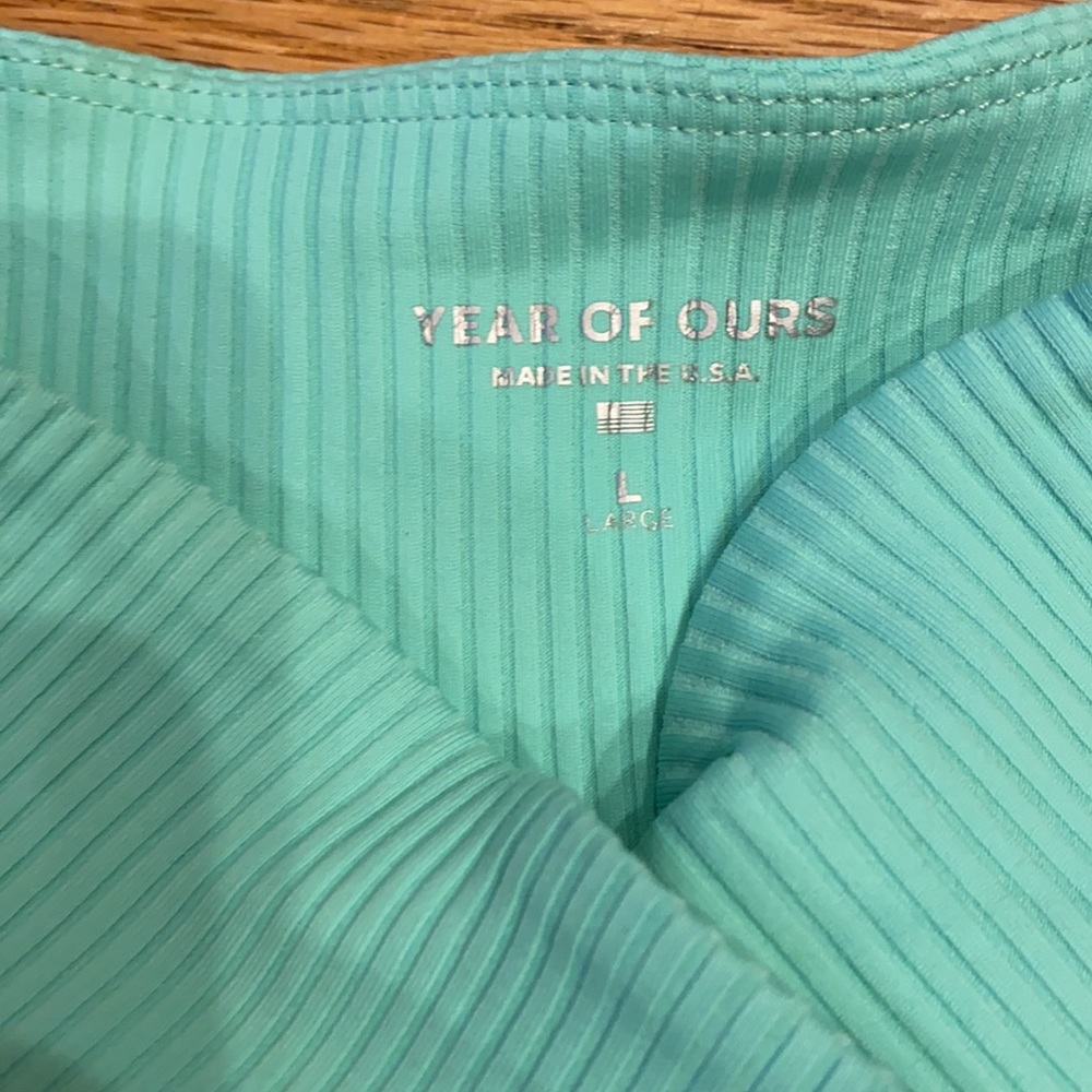 Year of Ours Mint Ribbed Leggings - Picture 6 of 11